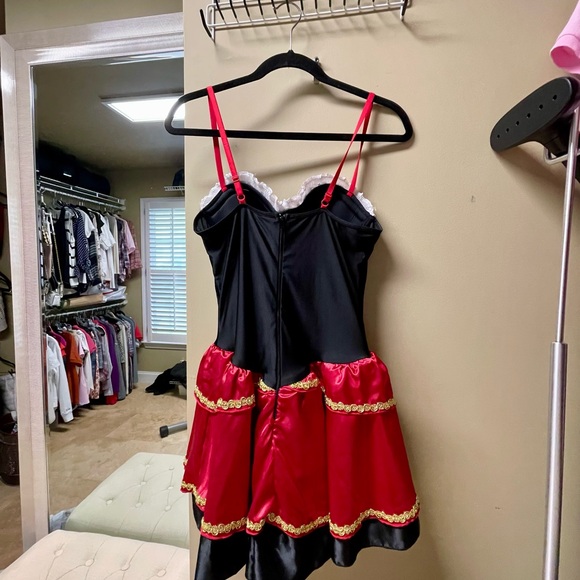 Spirit Red Riding-hood (or Tavern Maid) Med Halloween Costume with Corset Bodice - Picture 3 of 5
